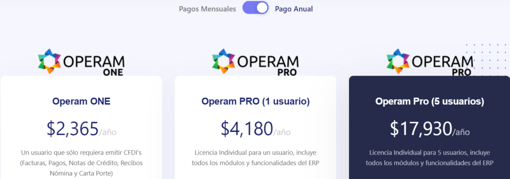 ERP México Operam

