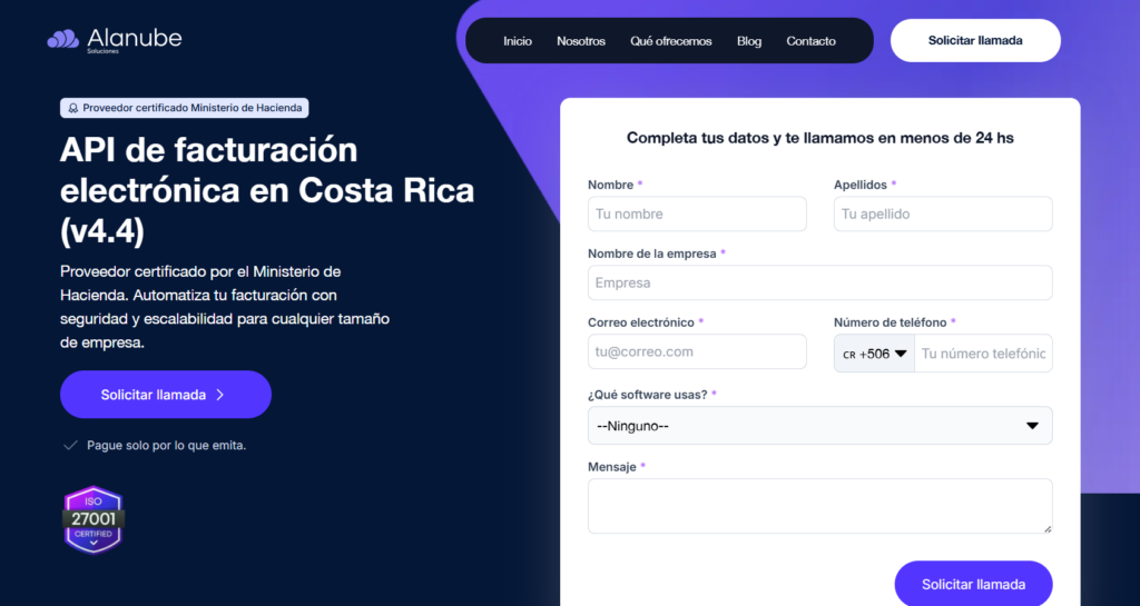 Facturadores electrónicos en Costa Rica 2026: TicoFactura, FACTURATica, GTI, Alegra y Alanube comparados - image 6 image 6
